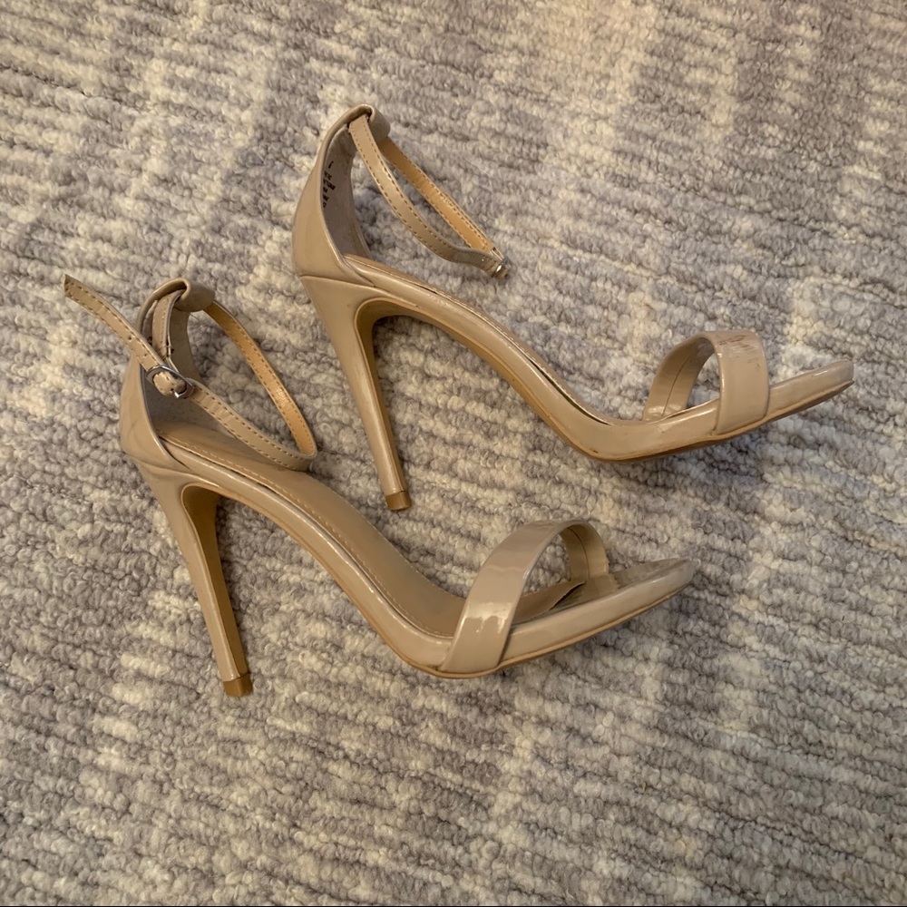 Express nude strappy heels